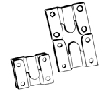 Selby KDFM100B  Flushmount Hangers, 1-1/2" Width, 1-3/4" Length