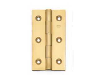 Sugatsune America SL104PB Brass Butt Hinge, 2" x 1-1/4" - Polished Brass Finish