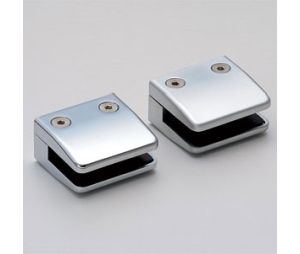 Sugatsune America SL4805ZN1 Square Glass Clamp, 2-3/8" Overall Length - Matte Chrome Finish