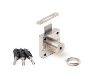 Sugatsune America SL7110-24-DN-KD High Security Cabinet Lock for Doors, KD - Stainless Steel Finish