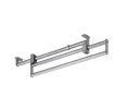 Sugatsune America SLA-330 21-29/64" Extension Hanger, 11 lb Weight Capacity - Satin Stainless Steel