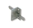 Sugatsune America SLAHW-20-SN Overlay Angle Hinge, 3/4" & 1" Surface Mount - Satin Nickel Finish