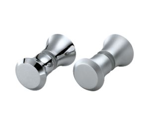 Sugatsune America SLDG-BT2/40-SC DG-BT2 Series, Brass Glass Door Knob, 1-9/16" Diameter - Satin Chrome Finish