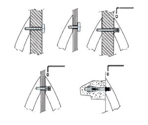 Sugatsune America SLDKIT-2/30-1 Mounting Kit, Single Handle Installation Kit for Wood/Glass/Metal Doors