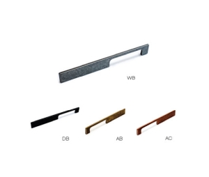 Sugatsune America SLES-Z002-224/WB Zinc Tapered Pull, 8-13/16" Center to Center - White Bronze Finish