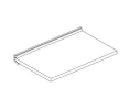 Sugatsune America SLEX211/41 Acrylic Shelf Set for FLUQS Wall Shelving System - Light Green Finish