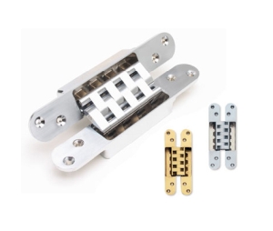 Sugatsune America SLHES-3030BR-SC Invisible Oval Hinge, Concealed - Satin Chrome Finish