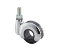 Sugatsune America SLPLN50N10CR Ball Bearing Swivel Caster Without Brake, Threaded Stem Mount, 176 lb Weight Capacity - Chrome Finish