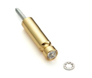 Sugatsune America SLSSF-10-GA-SW Vanity Hook, Single Prong - 24K Gold, Clear Finish