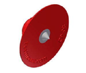 Sugatsune Corporation SLCP-08ST  Fastmount, Center Points Insert with Stainless Steel Tip for Low Profile Series - Red Finish