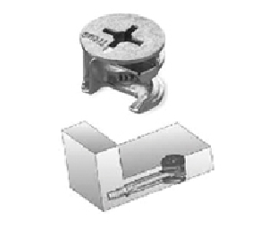 Titus TT5656-885  System 5 Fittings for Panel to Panel Applications, 3/8" Drill Diameter - Zinc Finish, 100 Bag