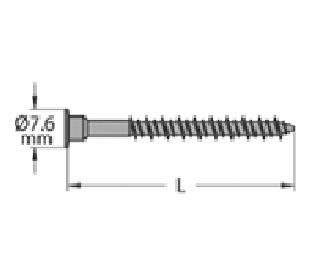 Titus TT6077-852-L5  Carcase Construction Screws, 3/16" Gauge, 2" Length, Hi-Lo™ Thread - Black Finish
