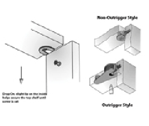 Titus TT6397-861  System 6 Fittings for Closet and Case Goods Construction Drop-On Housings, Outrigger Style Cams - Silver Finish, 50 Bag