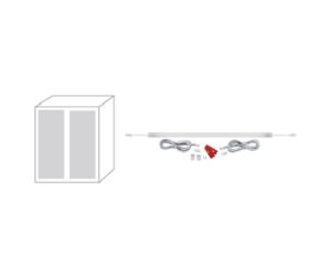 Tresco Lighting RSL-W42-XSQRSCN1 LED Linear Light Kit, 40" Length, 10 W, Neutral Light Color - Satin Nickel Finish