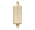 Tresco Lighting RSL-WLD-2WAL-LA-1 2-Zone Wireless Deco Wall Dimmer, Light Almond Finish