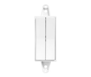 Tresco Lighting RSL-WLD-2WAL-WH-1 2-Zone Wireless Deco Wall Dimmer, White Finish