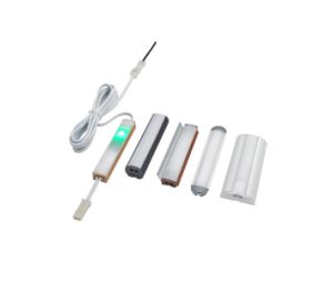 Tresco Lighting RSLXSQRDIMA-SC1 Square Profile Controller, Touch Dimmer, 3-15/16" Length - Satin Clear Color