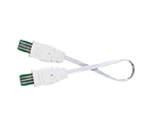 Tresco Lighting RSLEULNK-15WH1 LED Link Cord, 6" Length, White Finish