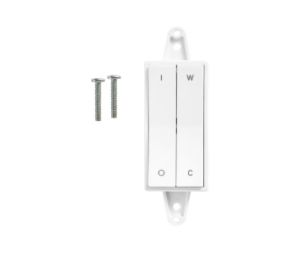 Tresco Lighting RSLWLDCCT-WH-1 Deco Wall Dimmer for White Tunable FlexTapes (CCT) - White Color