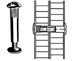 Wood Technology KD565NP-27  Connecting Screws, 5mm Bore Size - Zinc 
