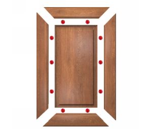 Würth USA WW0683135800-1M Panel Spacers, Round Panel Inserts for Cabinets, 0.27" Diameter - Red Color - 1000 per box