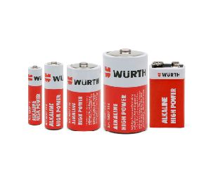 Würth WW827114 Batteries, Alkaline Extended Life, D