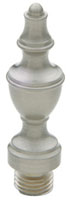 Baldwin 1091I 150 Satin Nickel Urn Finial-Standard Weight-Brass Base