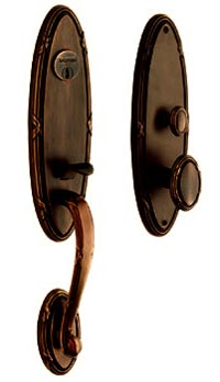 Baldwin 6516 Edinburgh Mortise Handleset