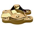 Baldwin 0452 031 Sash Lock Unlacquered Brass