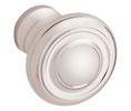 Baldwin 4490.055.BIN Dominion Cabinet Knob, 1" Diameter - Polished Nickel Finish