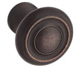 Baldwin 4490.112.BIN Dominion Cabinet Knob, 1" Diameter - Venetian Bronze Finish