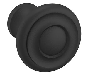 Baldwin 4490.190.BIN Dominion Cabinet Knob 1" Diameter - Satin Black Finish