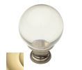Baldwin 4301.030 Crystal Cabinet Knob, 1.19" Diameter - Polished Brass Finish