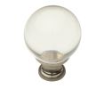 Baldwin 4301.150 Crystal Cabinet Knob, 1.19" Diameter - Satin Nickel Finish
