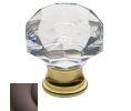 Baldwin 4324.112 Crystal Cabinet Knob, 1.38" Diameter - Venetian Bronze Finish