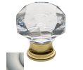 Baldwin 4324.150 Crystal Cabinet Knob, 1.38" Diameter - Satin Nickel Finish