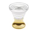 Baldwin 4354.030 Crystal Cone Cabinet Knob, 1.19" Diameter - Polished Brass Finish