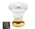 Baldwin 4354.112 Crystal Cone Cabinet Knob, 1.19" Diameter - Venetian Bronze Finish