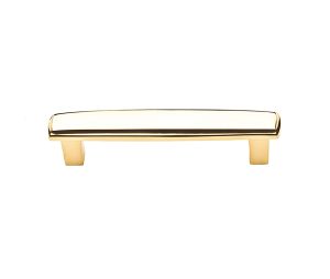 Baldwin 4357.030.BIN Severin Fayerman Collection Pull, 4" Center to Center - Polished Brass Finish