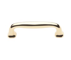 Baldwin 4362.030.BIN Severin Fayerman Collection Pull, 4" Center to Center - Polished Brass Finish