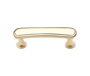 Baldwin 4366.030.BIN Severin Fayerman Collection Pull, 3" Center to Center - Polished Brass Finish