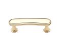 Baldwin 4366.030.BIN Severin Fayerman Collection Pull, 3" Center to Center - Polished Brass Finish