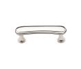 Baldwin 4366.140.BIN Severin Fayerman Collection Pull, 3" Center to Center - Polished Nickel Finish