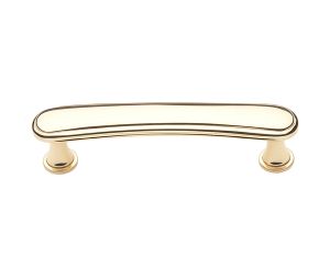 Baldwin 4367.030.BIN Severin Fayerman Collection Pull, 4" Center to Center - Polished Brass Finish