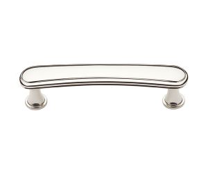 Baldwin 4367.140.BIN Severin Fayerman Collection Pull, 4" Center to Center - Polished Nickel Finish