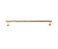 Baldwin 4374.030 Couture Appliance Pull, 12" Center to Center - Polished Brass Finish