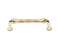 Baldwin 4377.030.BIN Couture Collection Pull, 4" Center to Center - Polished Brass Finish