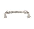 Baldwin 4377.150.BIN Couture Collection Pull, 4" Center to Center - Satin Nickel Finish