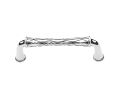Baldwin 4377.260.BIN Couture Collection Pull, 4" Center to Center - Polished Chrome Finish
