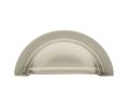 Baldwin 4423.150.BIN Cup Cabinet Pull, 3" Center to Center - Satin Nickel Finish